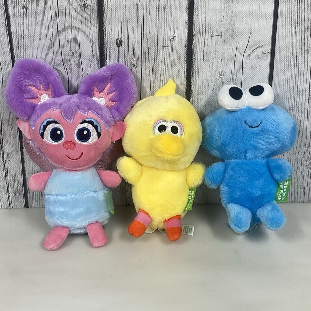 Kids Preferred Sesame Street Baby's First Cuteeze Plush Abby Big Bird Cookie